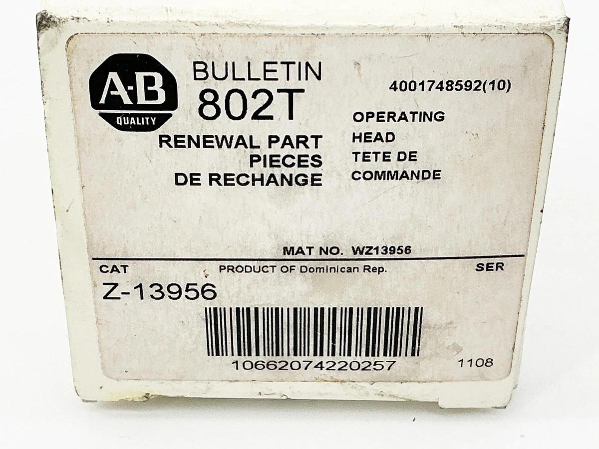 New Lot of 2 Allen Bradley Z-13956 Limit Switch Operating Head