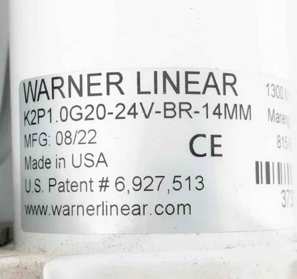 New Warner Linear K2P1.0G20-24V-BR-14MM Linear Actuator