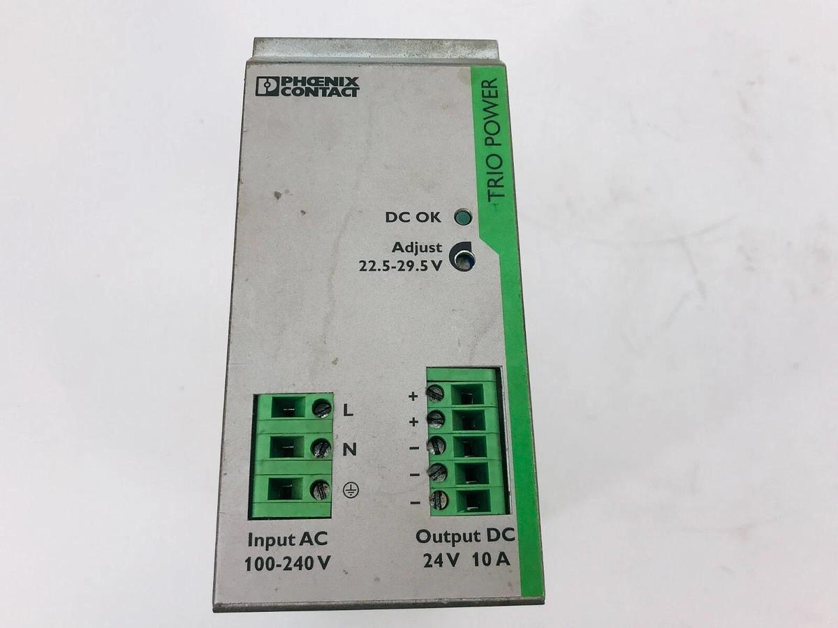 Used Phoenix Contact Trio-PS/1AC/24DC/10 Primary-Switched Power Supply