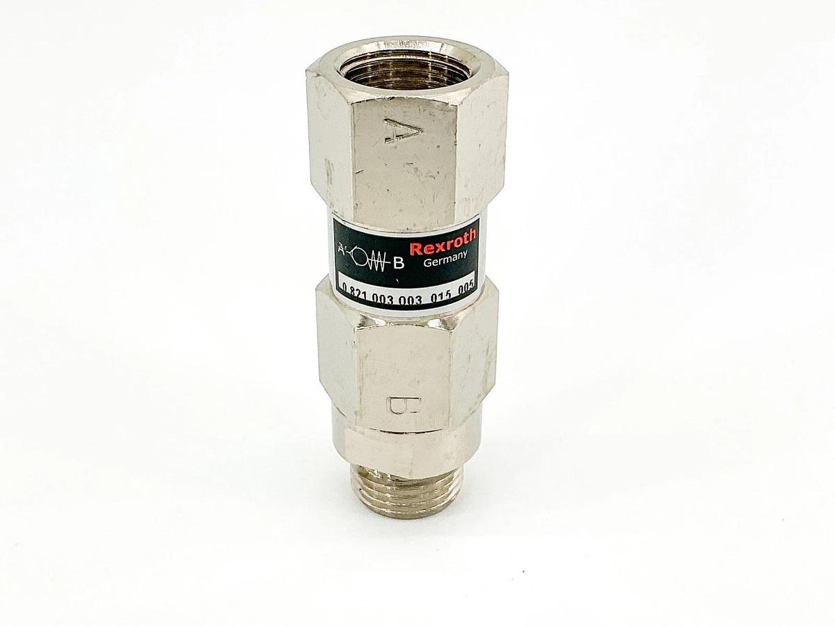 New Rexroth 0-821-003-003-015-005 Pneumatic Check Valve - No Box