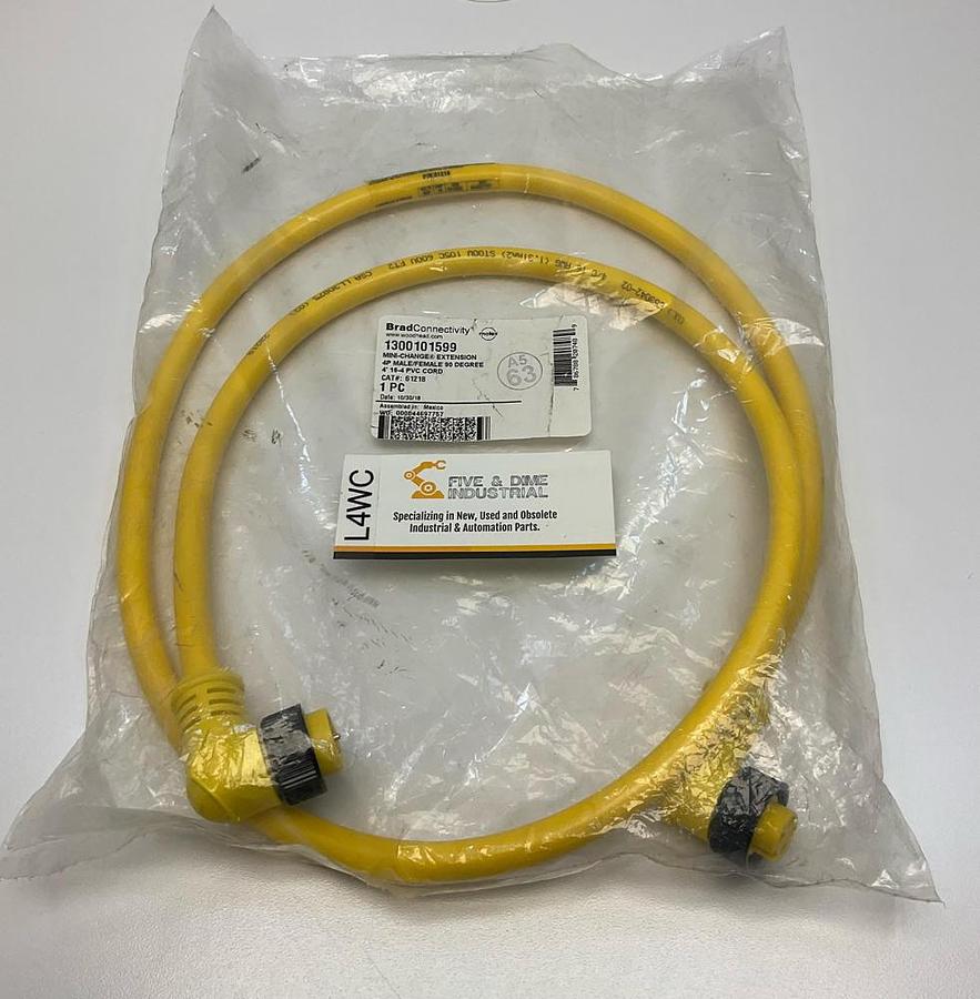 New Brad Connectivity 1200650202 Cable 3P Male ST 4m 803006A09M040