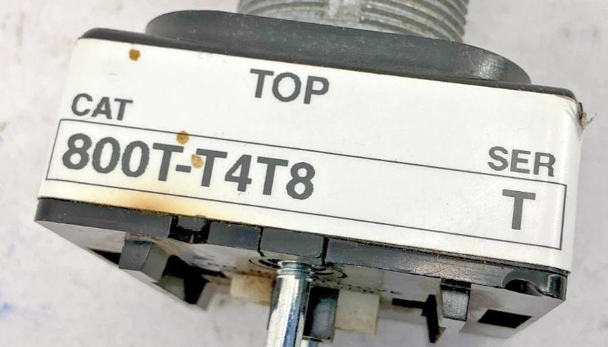 Used Allen Bradley 800T-T4T8 Ser T Toggle Switch Type 4 & 13 4-Way Spring Return