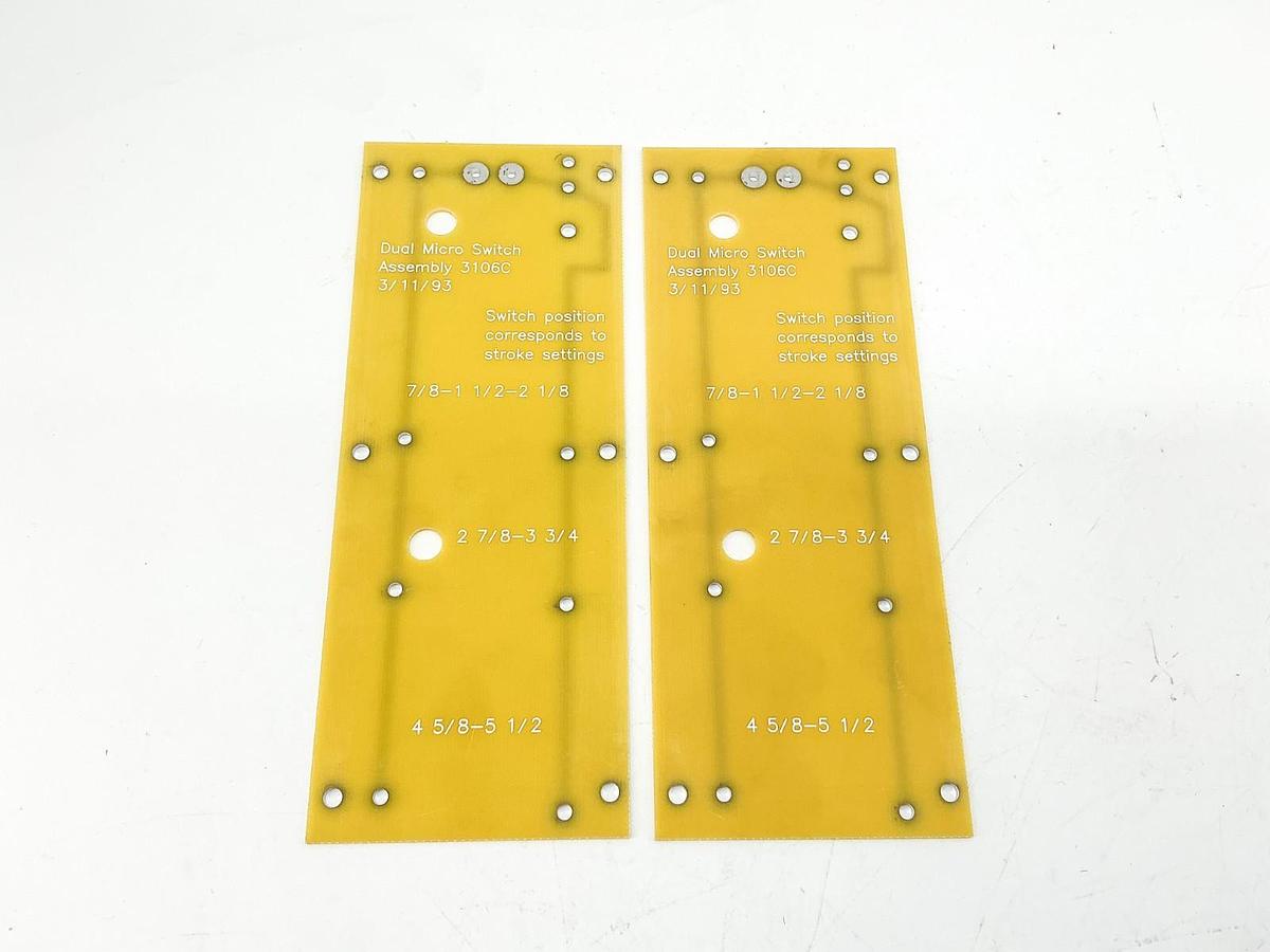 New Lot of 2 3106C Dual Micro Switch Assembly - No Box
