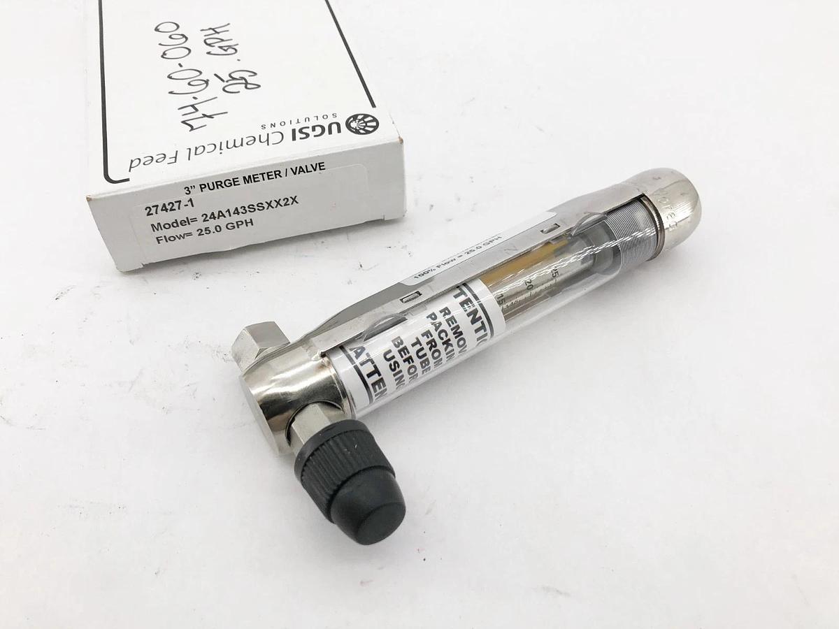 New UGSI 24A143SSXX2X Purge Meter Valve 3" 25.0 GPH 27427-1