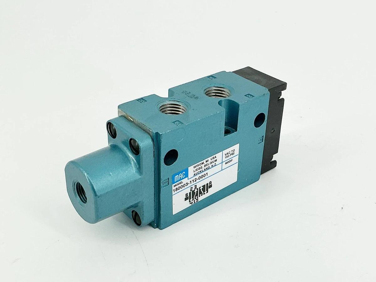 New Mac Valves 180003-112-0001 Solenoid Valve 150PSI