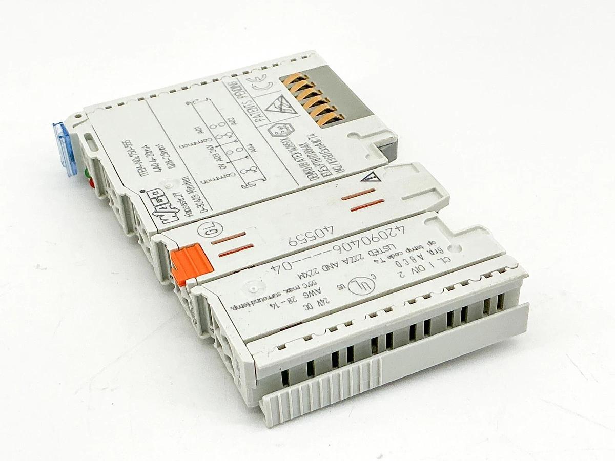 New Wago 750-555 4A0 Analog Output Module 4-20mA 24V D-32423 - No Box