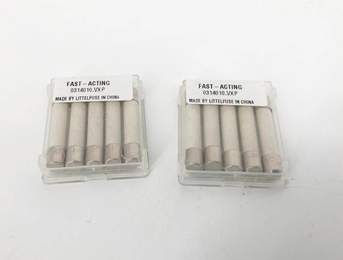 Lot of 10 New Littelfuse 314010P Ceramic Cartridge Fuses 10A 250VAC