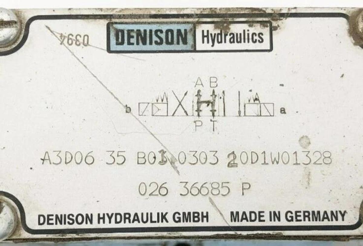 Used Denison A3D06-35-B01-0303-20D1W01328 Hydraulic Solenoid Valve