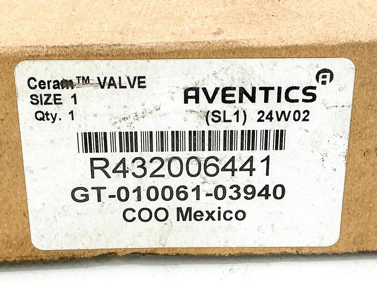 New Aventics R432006441 Solenoid Valve 150PSI 24VDC 2.5W GT-010061-03940