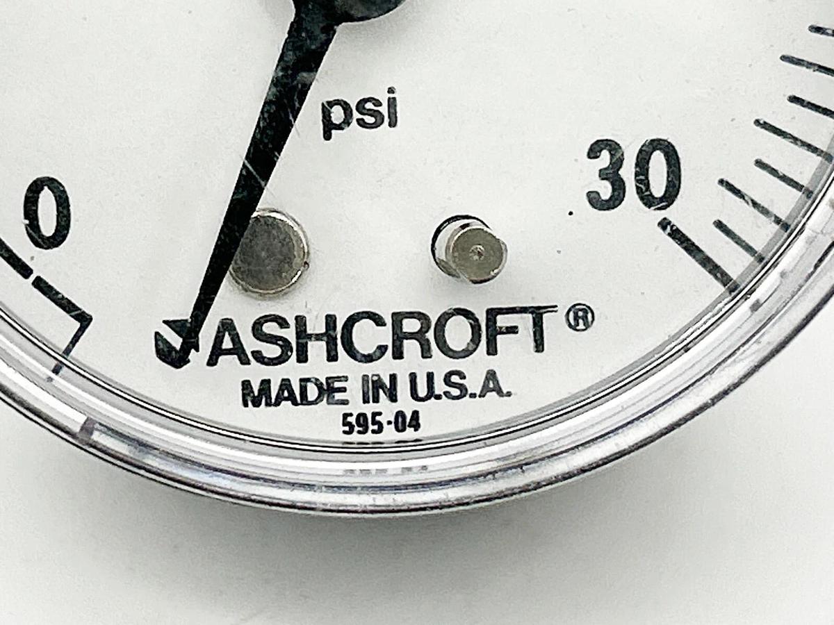 New Ashcroft 595-04 Pressure Gauge 0-30 PSI