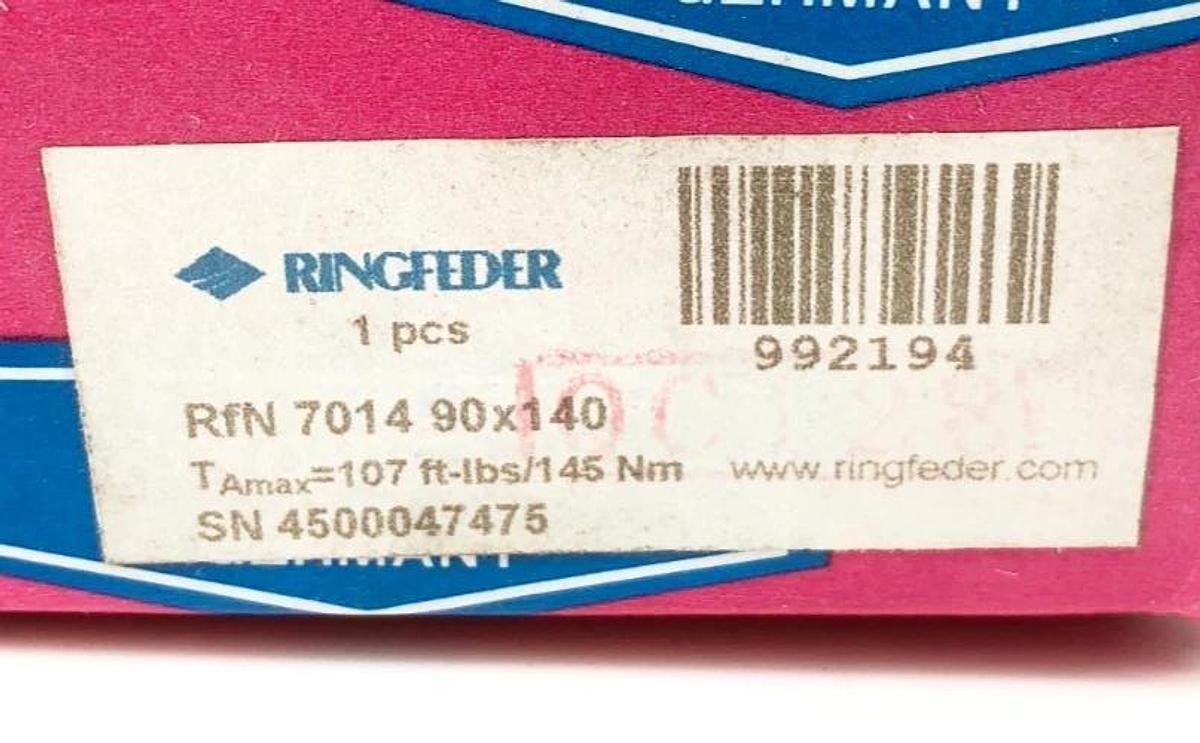 New Ringfeder RFN 7014 90x140 Locking Assembly 992194