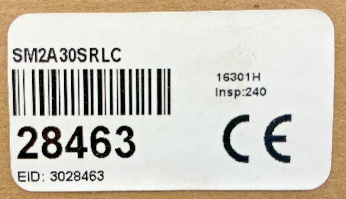 New Banner Engineering SM2A30SRLC Photoelectric Sensor 24-240VAC 28463