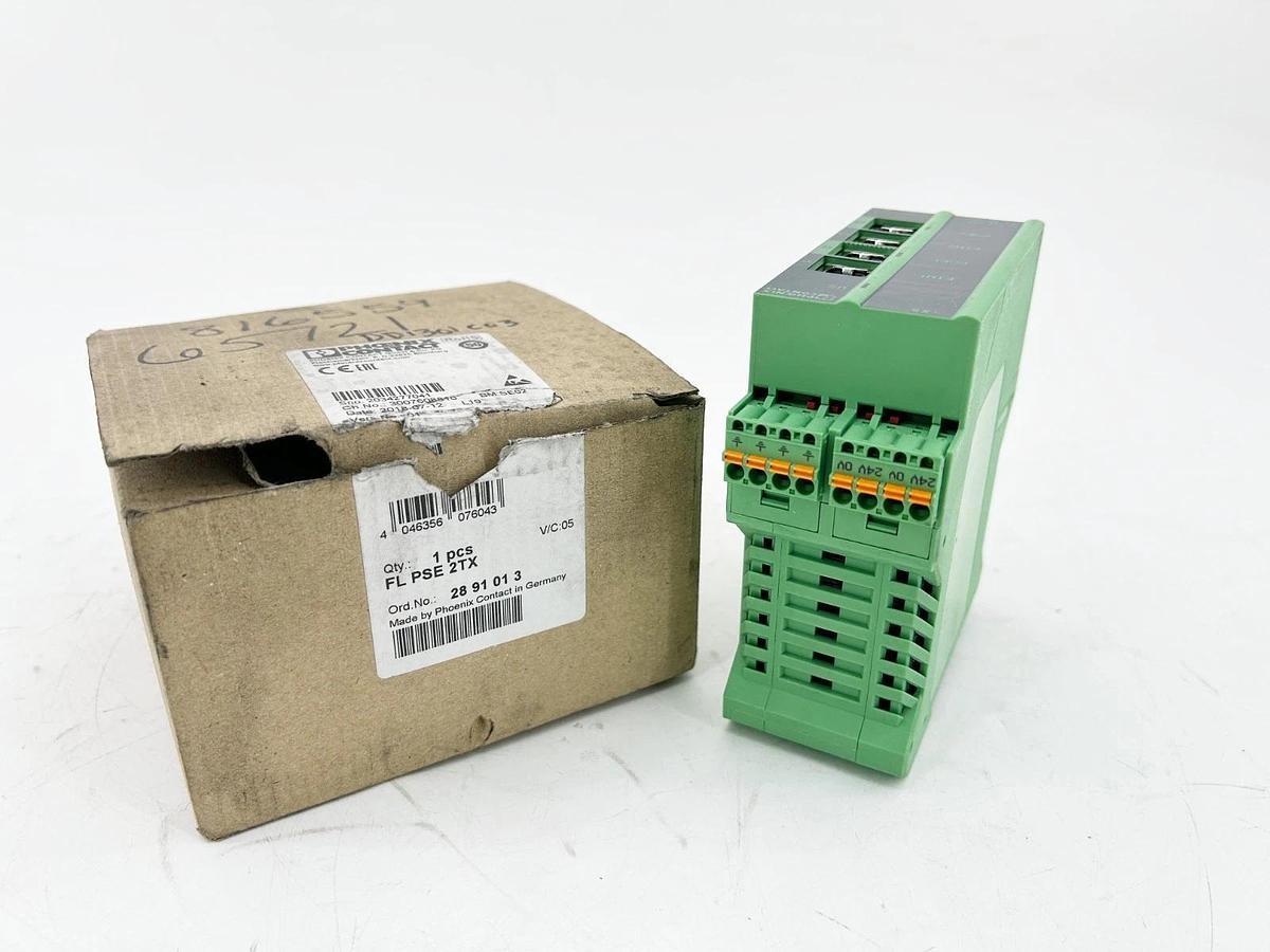 New Phoenix Contact FL PSE 2TX Ethernet Switch 2 Port 24VDC O POS RJ45 2891013