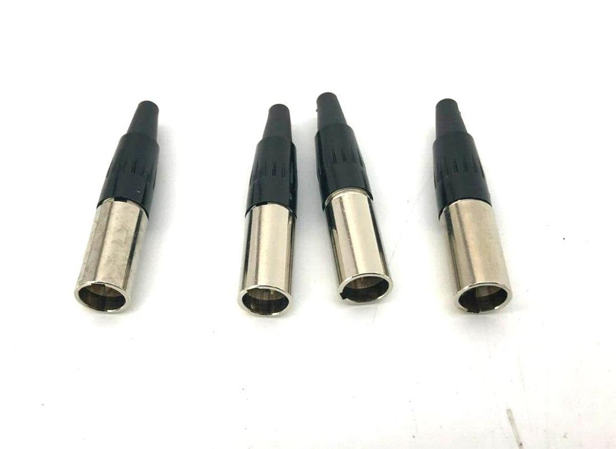 Lot of 4 New Switchcraft TA3M Mini XLR Connector Male Cable Mounts