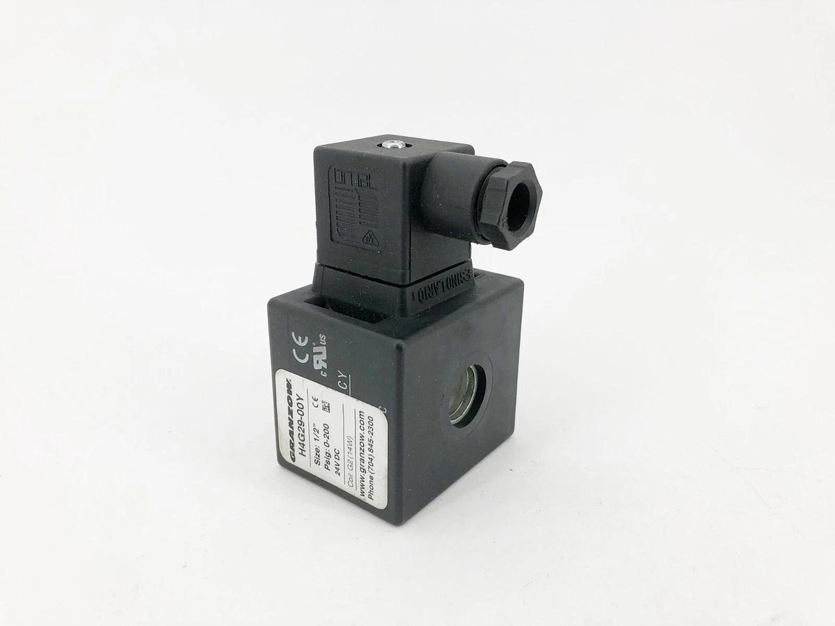 New Granzow H4G29-00Y Solenoid Valve Coil Only 1/2" 24VDC 0-200psig