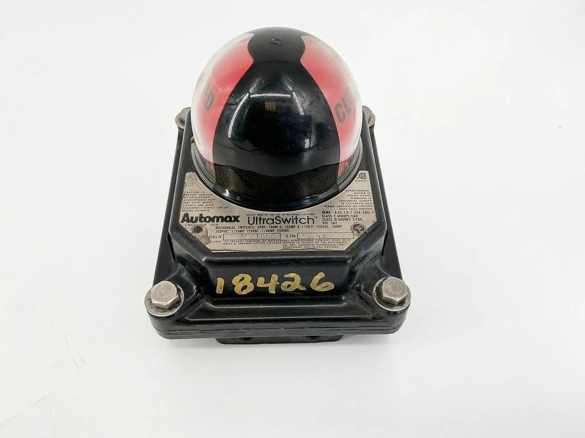 Used Automax XL21000 UltraSwitch Flow Monitor Valve 10/15A 250V
