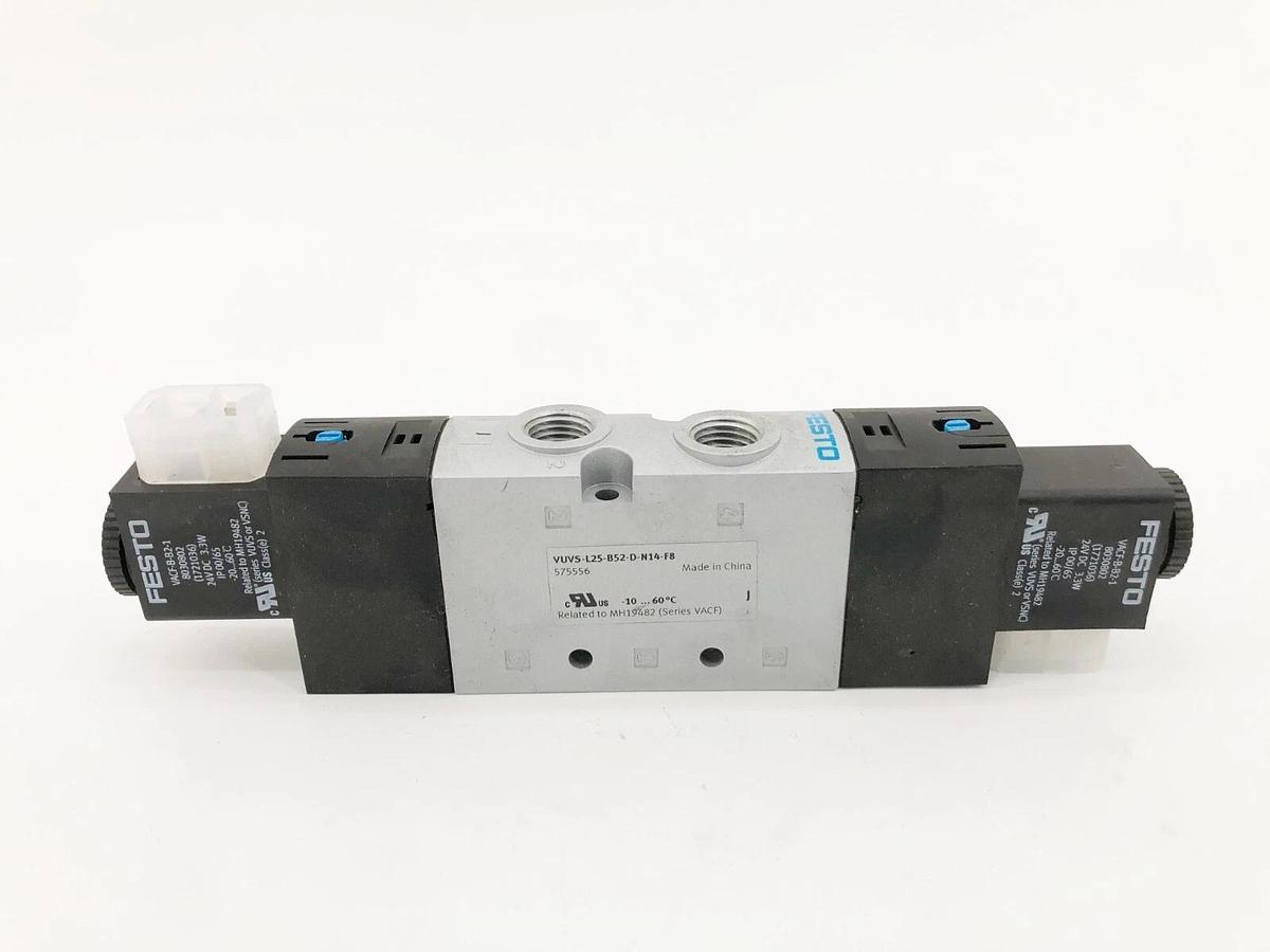 New Festo VUVS-L25-B52-D-N14-F8-1B2 Solenoid Valve 24VDC 3.3W 575556 - No Box