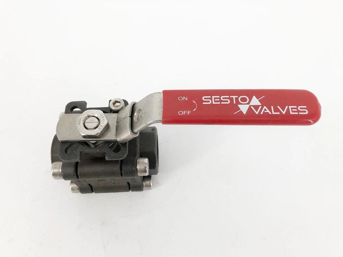 Used Sesto Valves M32S-0T-C60F-L Ball Valve 3/4" 2000WOG B16.34