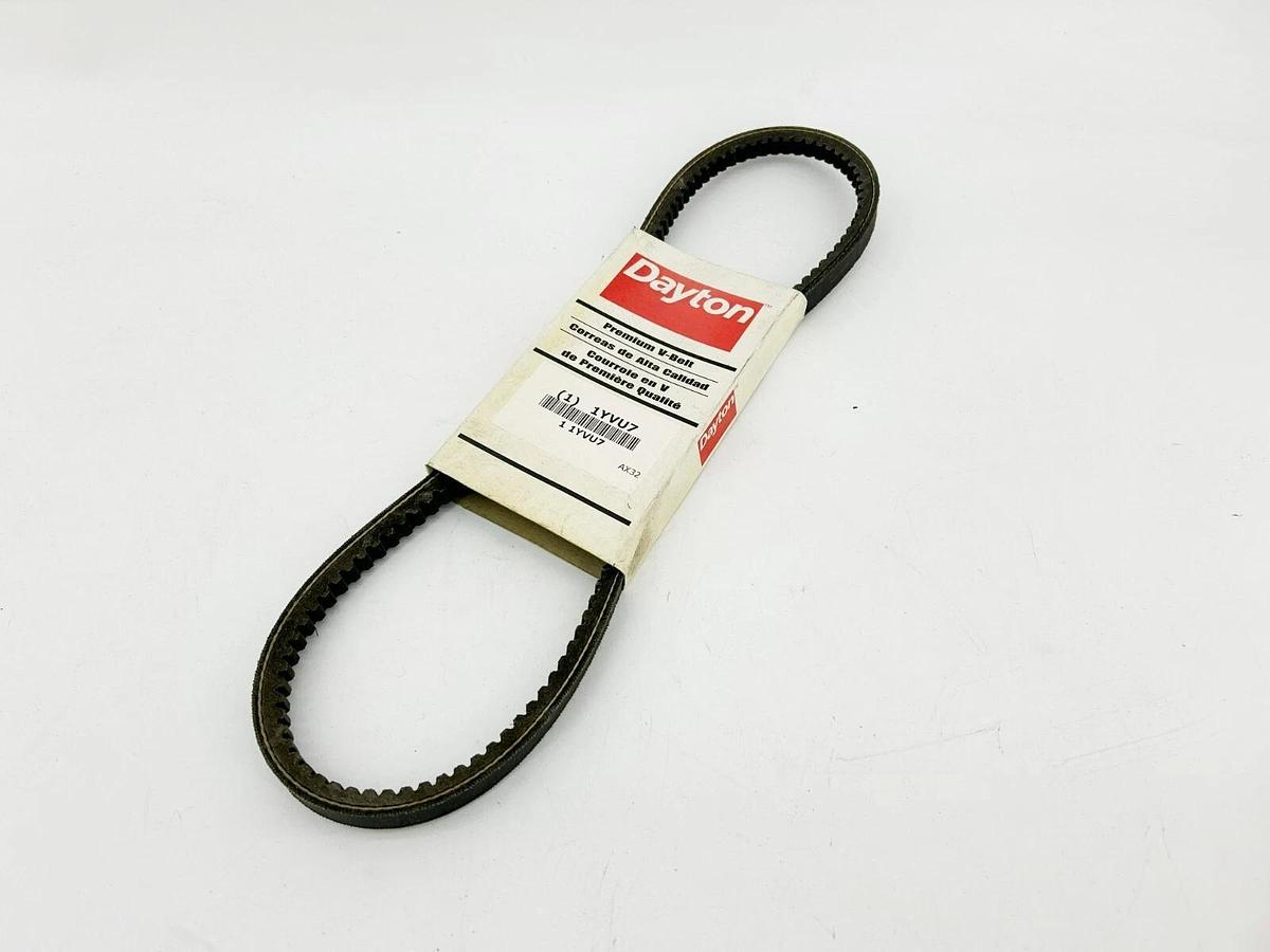 Lot of 3 New Dayton 1YVU7 Cogged Belts, 34" x 1/2", AX32