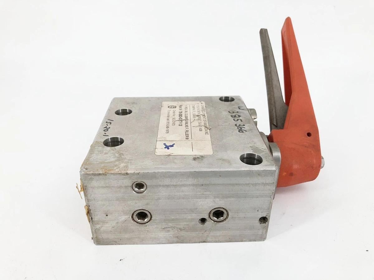 Used Gram Equipment 78-383-0777-13 Oil Closing Valve SO-27473