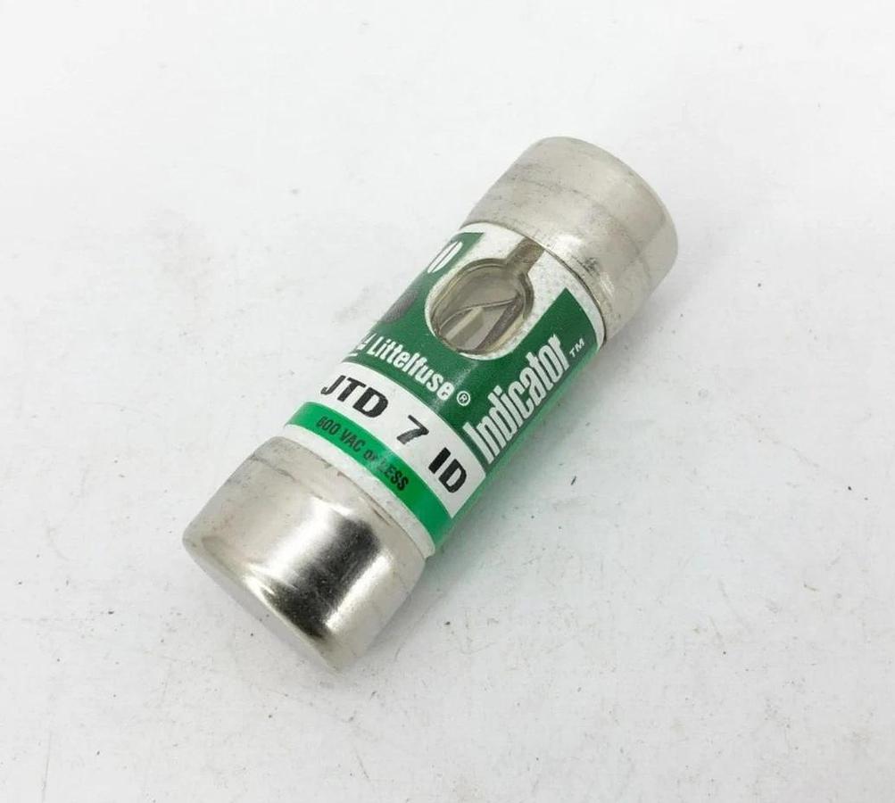 New Littelfuse JTD 7 ID Time Delay Indicator Fuse 7A 600VAC Class J