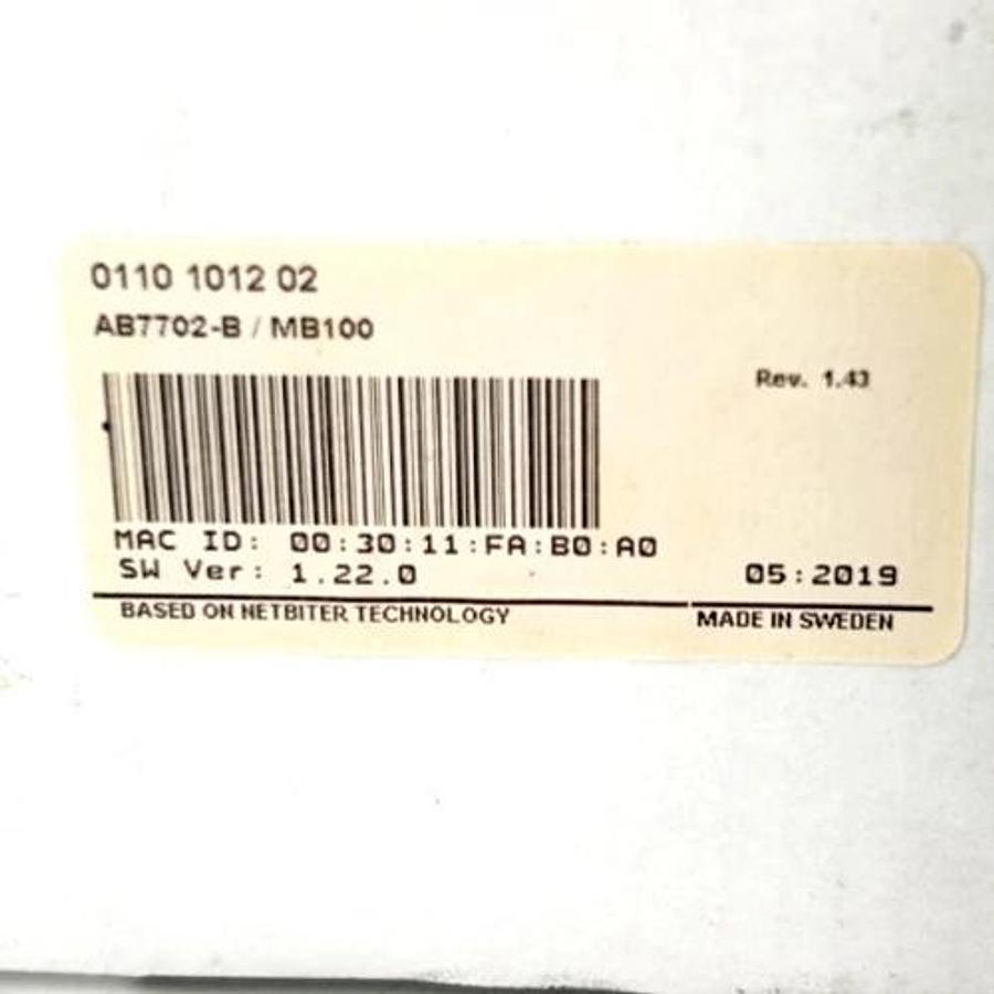 New HMS Network Anybus 0110-1012-02 Modbus Gateway AB7702-B / MB100
