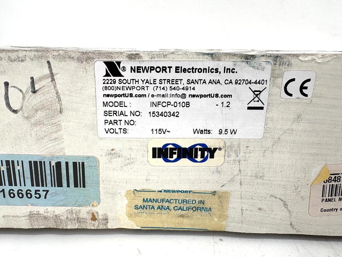 Newport Electronics INFCP-010B Strain Meter Panel Mounted 115V 9.5W