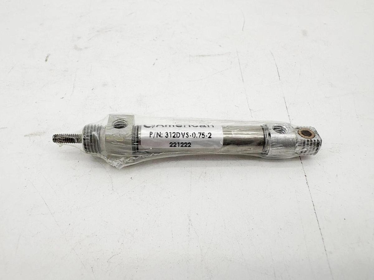 New American 312DVS-0.75-2 Pneumatic Cylinder 5/16" Bore 3/4" Stroke SS