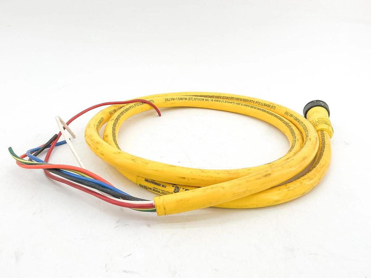 Used Molex 206002A01F060 Cordset 600V 8A 6 Pin
