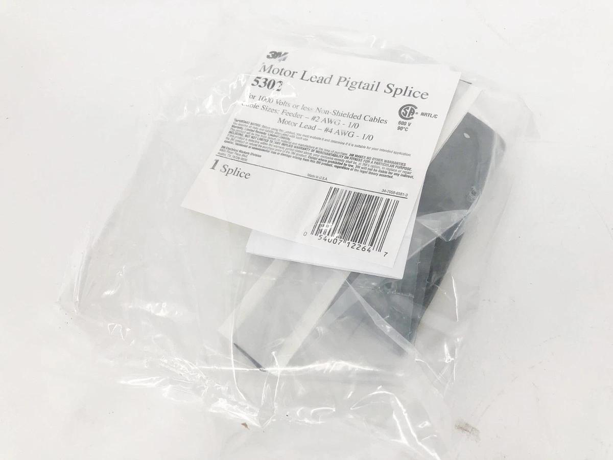 New 3M 5302 Motor Lead Pigtail Splice Kit 1000V or Less (3 Splices)