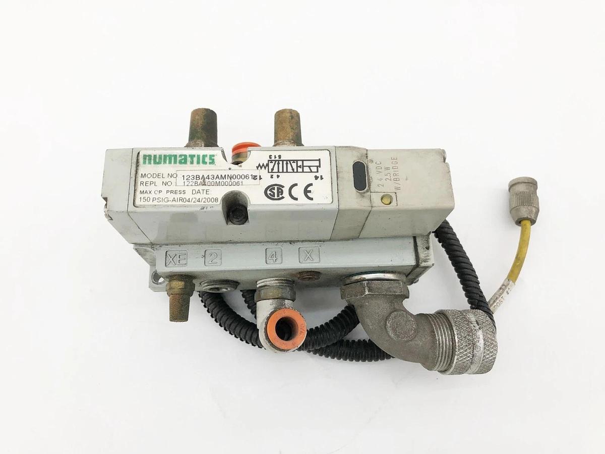 Used Numatics 123BA43AMN00061 Solenoid Valve 122BA400M000061 150psig