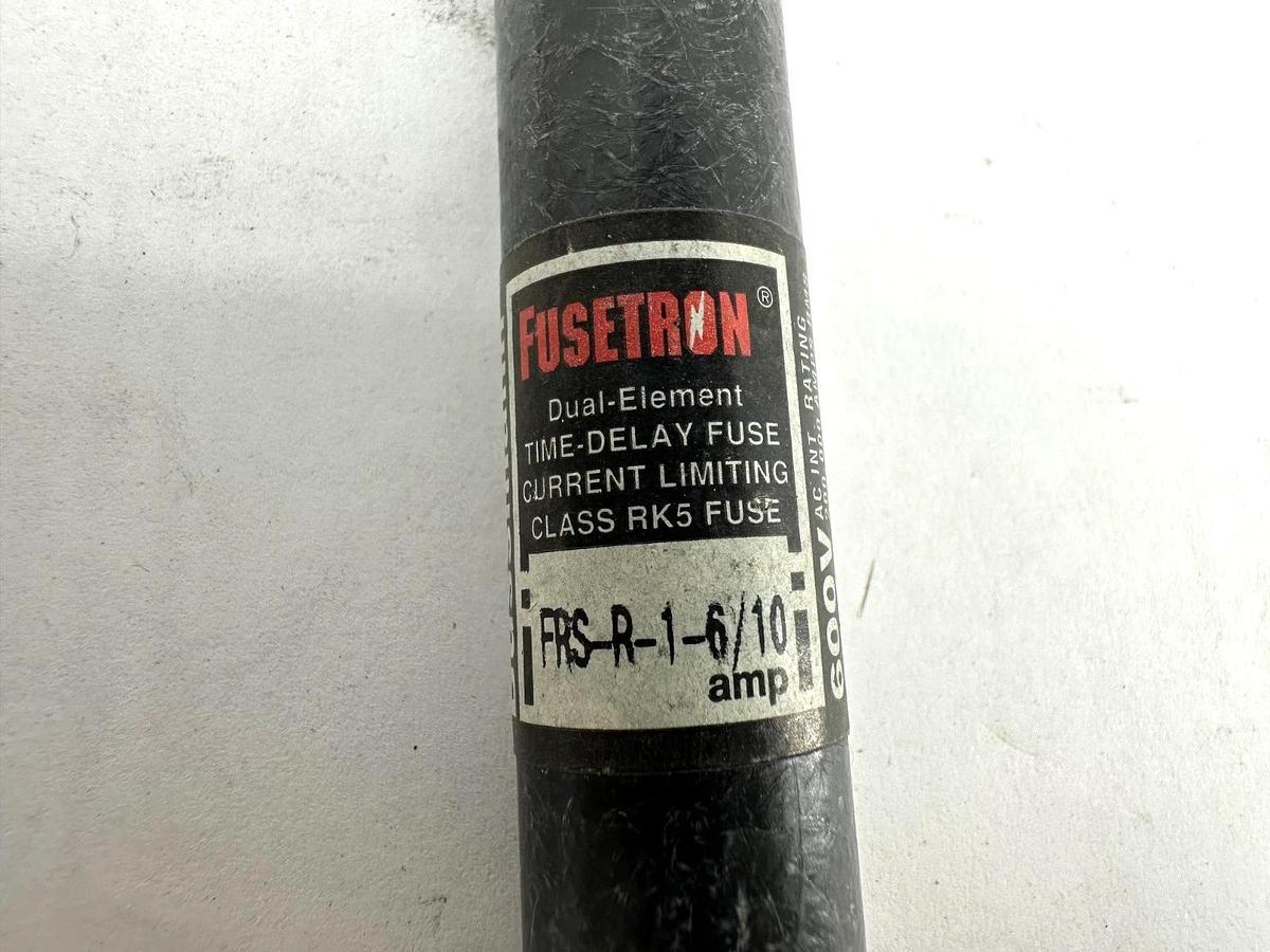 Lot of 5 New Bussmann Fusetron FRS-R-1-6/10 Fuses 600VAC/300VDC - No Box