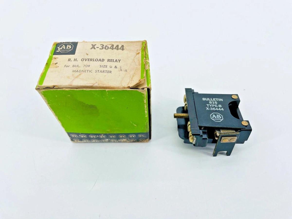 New Allen Bradley X-36444 Overload Relay Right Hand Size 0 1