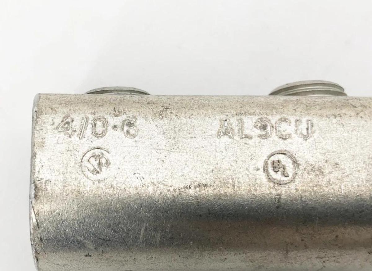 New Ilsco SPA 4/0 Aluminum Splicer Reducer 4/0-6 AL9CU - No Box