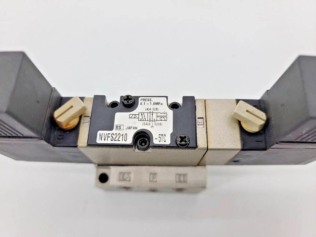 New SMC NVFS2210-5TC Solenoid Valve 21-26VDC, 0.1-1MPa