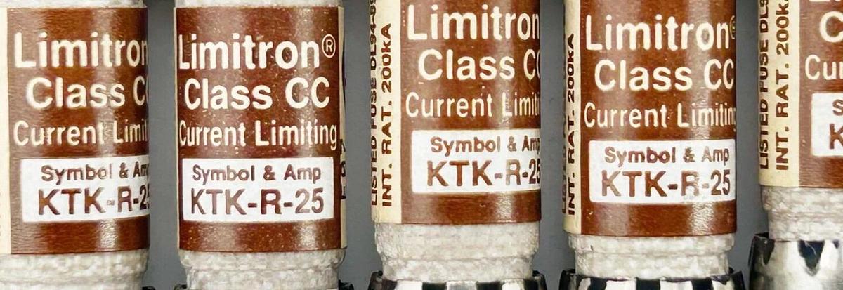 New Lot of 10 Bussmann KTK-R-25 Current Limiting Fuse .5A 600V
