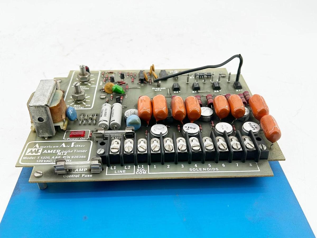 Used American Air Filter T1320 Amer Pulse Timer 926386 120V 50/60Hz