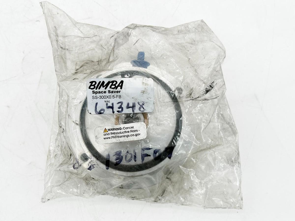 New Bimba SS-300X0.5-FB Space Saver Rodless Pneumatic Cylinder 3" Bore 250PSI