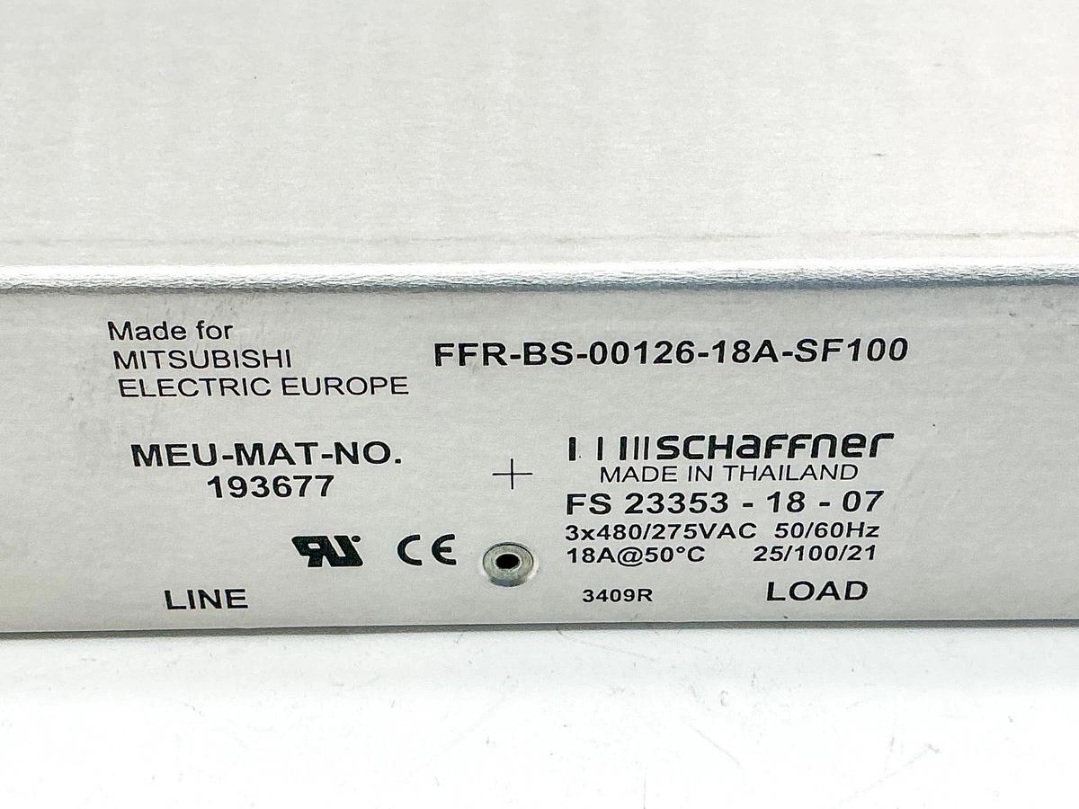 New Mitsubishi FFR-BS-00126-18A-SF100 Frequency Inverter 275/480Vac 18A 193677