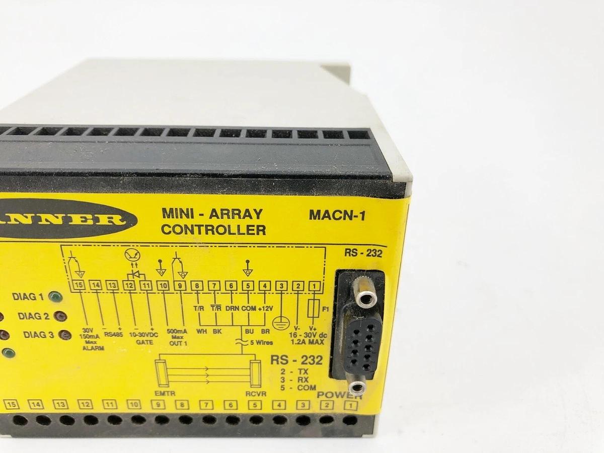New Banner Engineering MACN-1 Mini-Array Controller 16-30VDC 47999
