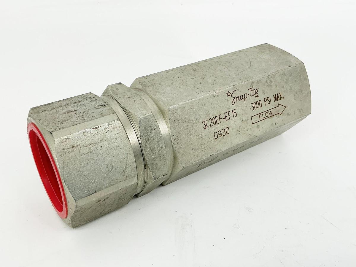 New Snap-Tite 3C20EF-EF15 Hydraulic Check Valve 3000PSI