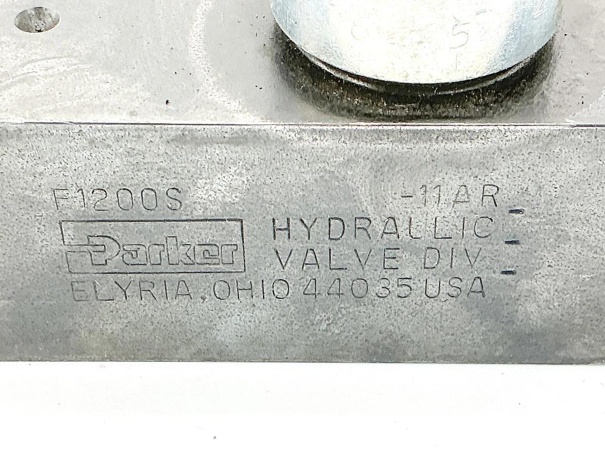 Used Parker F1200S Flow Control Valve 3000PSI 207Bar