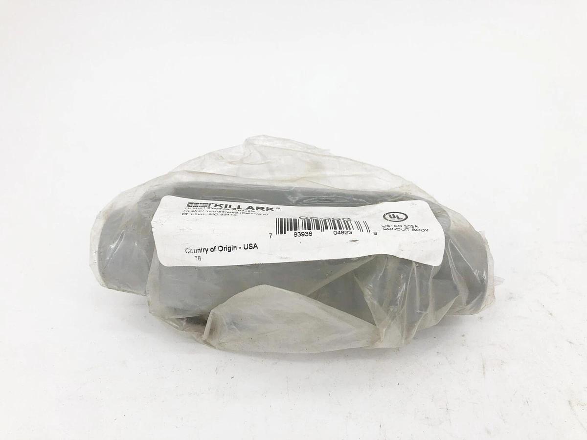 Lot of 2 New Killark OC-2CG 3/4" C-Type Aluminum Conduit Bodies
