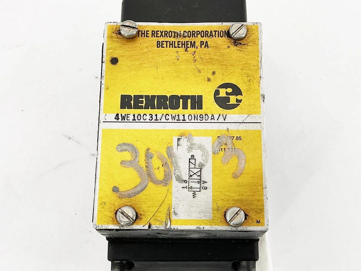 Used Rexroth 4WE10C31/CW110N9DA/V Directional Control Valve 110/120V