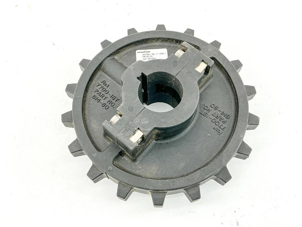 New Rexnord 10019874 Split Molded Sprocket NS7700-18T_1-1/4IN_1KW1SS_PA - No Box