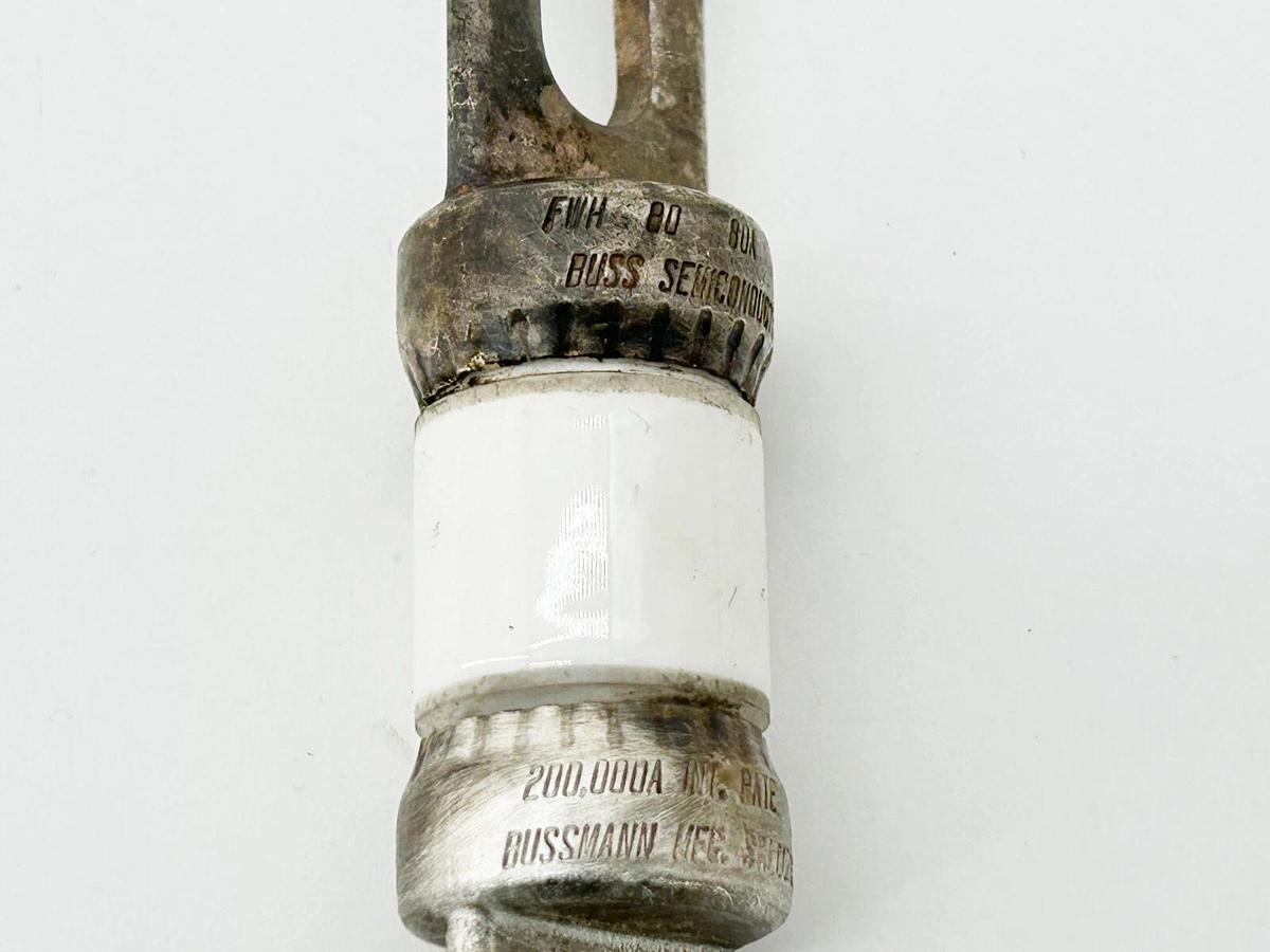 Used Lot of 5 Bussmann FWH-80 High Speed Fuse 80Amp 500V Series FWH