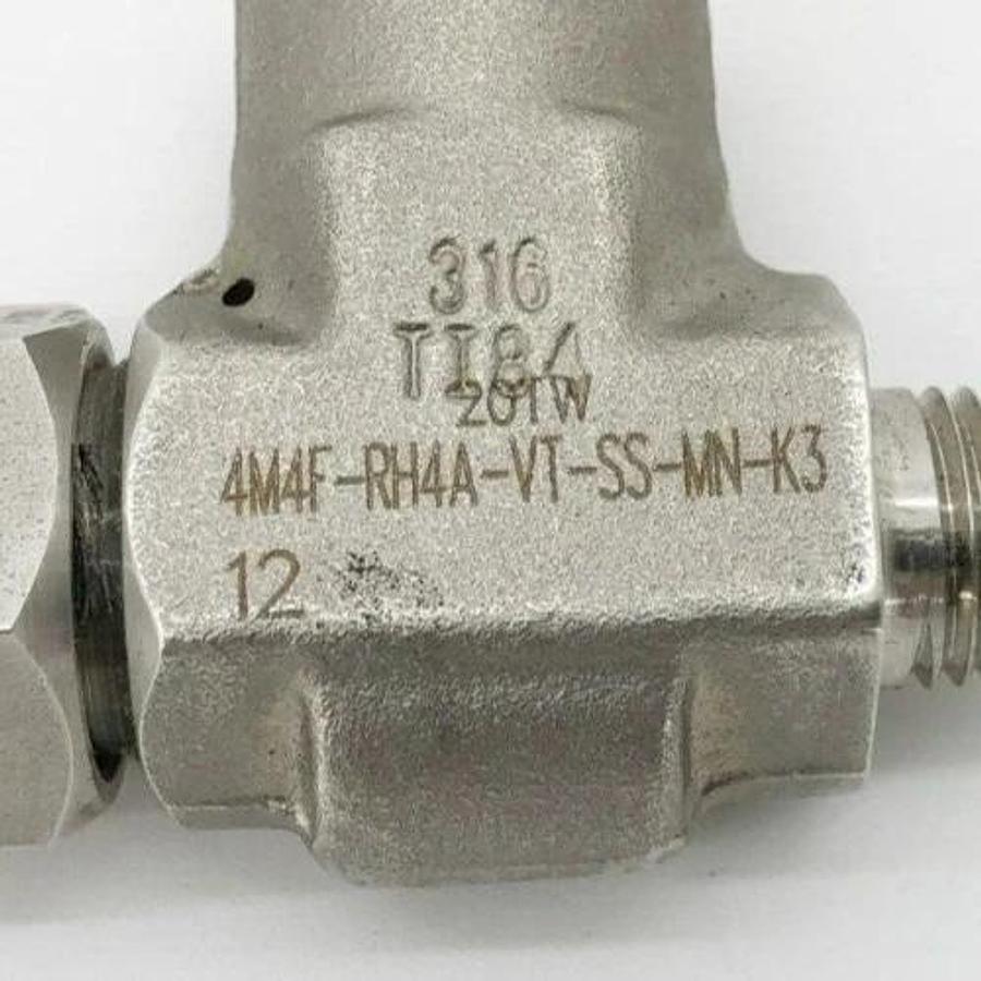 New Parker 4M4F-RH4A-VT-SS-MN-K3 Relief Valve 750-1500psig (Missing Parts)
