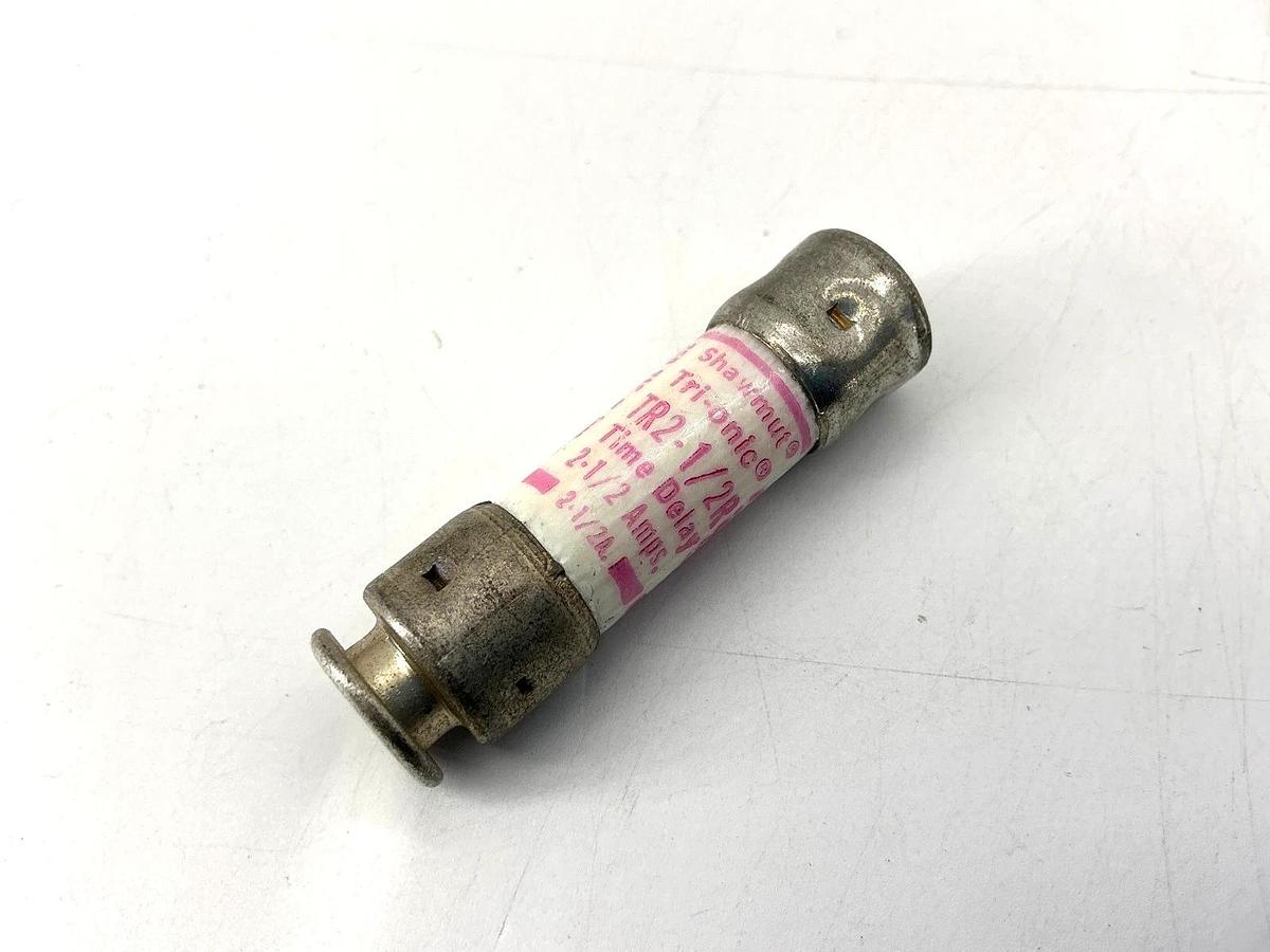 Used Lot of 2 Gould Shawmut TR2-1/2R Tri-Onic Time-Delay Class RK5 Fuse 2-1/2A 250VAC