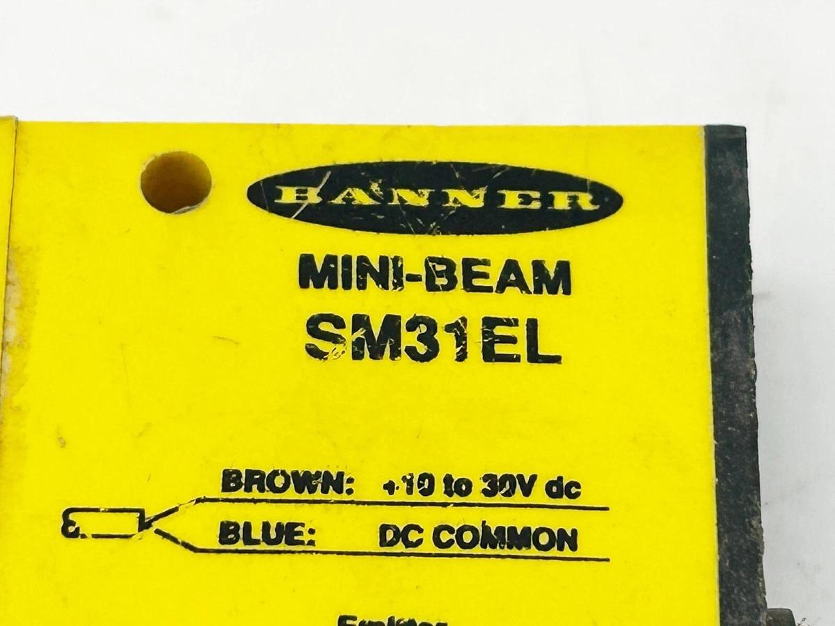 Used Banner Engineering SM31EL Photoelectric Sensor Mini-Beam 30VDC 2Pin 25724