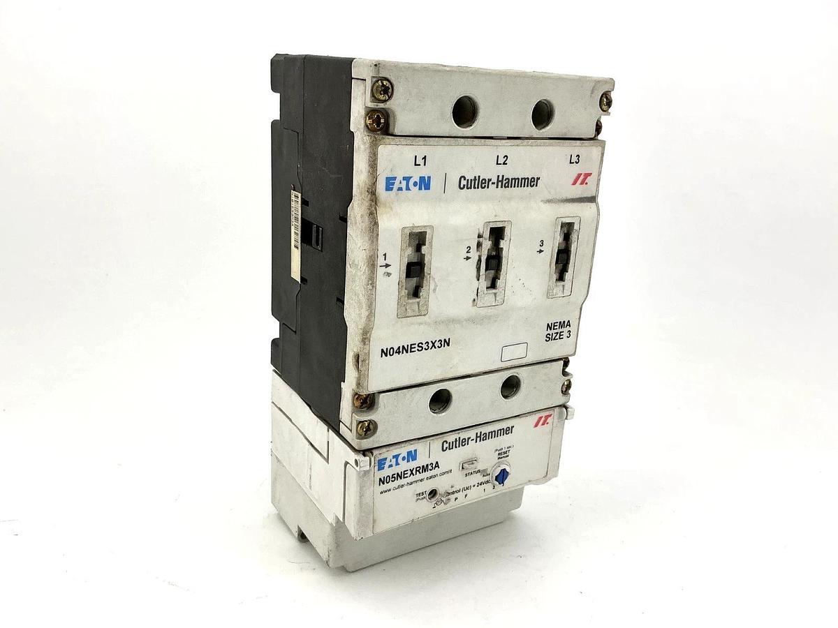 Used Eaton Cutler-Hammer N111ES3X3N Contactor 3P 90A w/ 24VDC Coil Controller N05NES3
